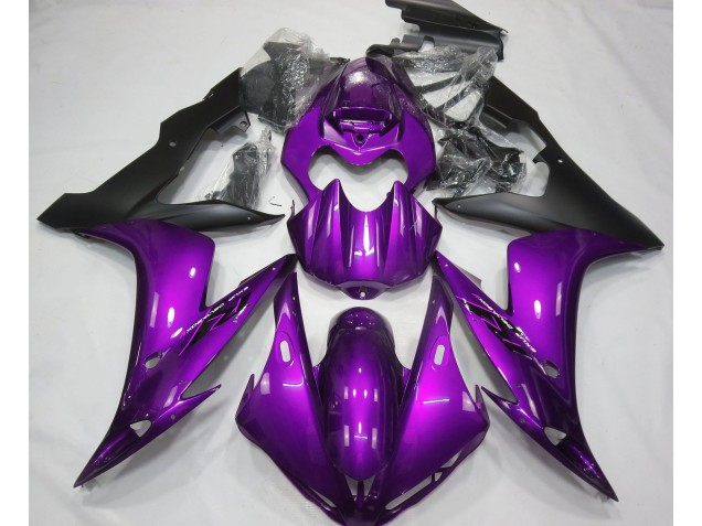 2004-2006 Gloss Purple & Black Yamaha R1 Motorcycle Fairing 2004-2006 Gloss Purple & Black Yamaha R1 Motorcycle Fairing