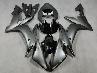 2004-2006 Matte Grey & Gloss Black Yamaha R1 Motorcycle Fairing