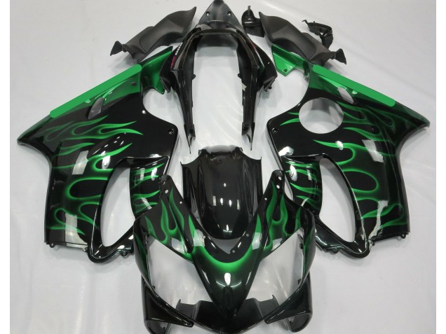 2004-2007 Light Green Flame Honda CBR600 F4i Motorcycle Fairing 2004-2007 Light Green Flame Honda CBR600 F4i Motorcycle Fairing