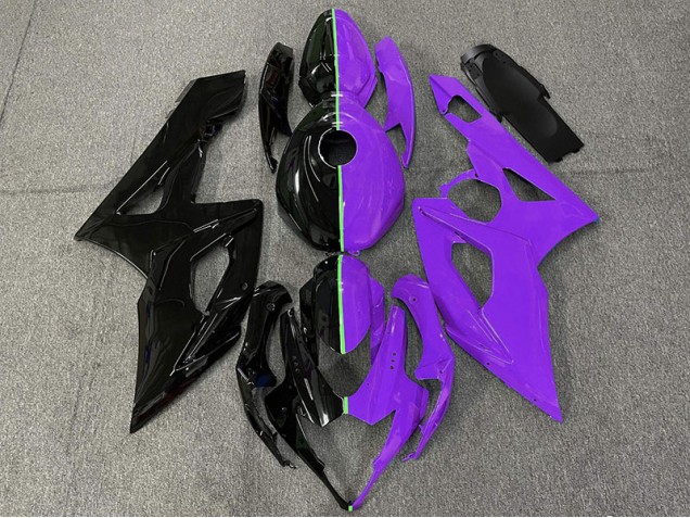 2005-2006 Black and Purple Suzuki GSXR 1000 Motorcycle Fairing 2005-2006 Black and Purple Suzuki GSXR 1000 Motorcycle Fairing