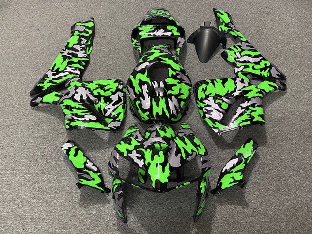 2005-2006 Camo & GREEN Honda CBR600RR Motorcycle Fairing 2005-2006 Camo & GREEN Honda CBR600RR Motorcycle Fairing