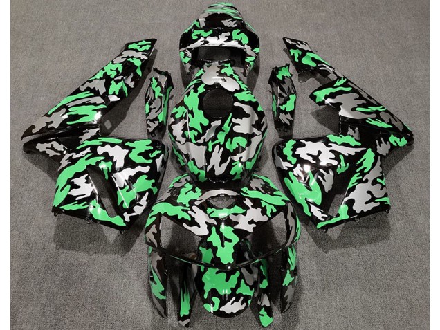 2005-2006 Camo & LIGHT GREEN Honda CBR600RR Motorcycle Fairing 2005-2006 Camo & LIGHT GREEN Honda CBR600RR Motorcycle Fairing