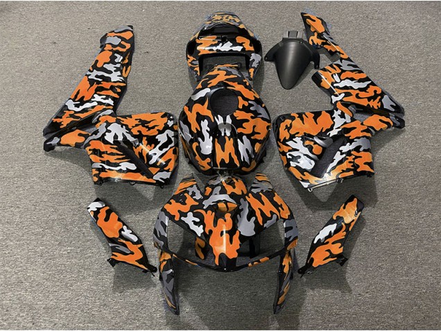 2005-2006 Camo & ORANGE Honda CBR600RR Motorcycle Fairing