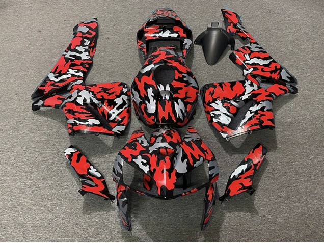 2005-2006 Camo & RED Honda CBR600RR Motorcycle Fairing 2005-2006 Camo & RED Honda CBR600RR Motorcycle Fairing