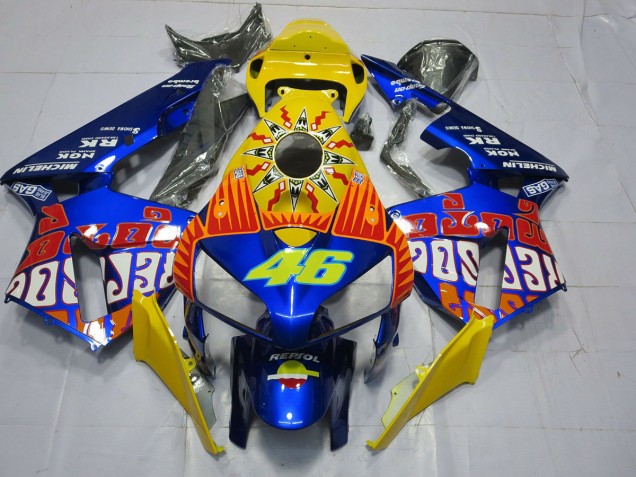 2005-2006 Custom Blue Rossi Honda CBR600RR Motorcycle Fairing