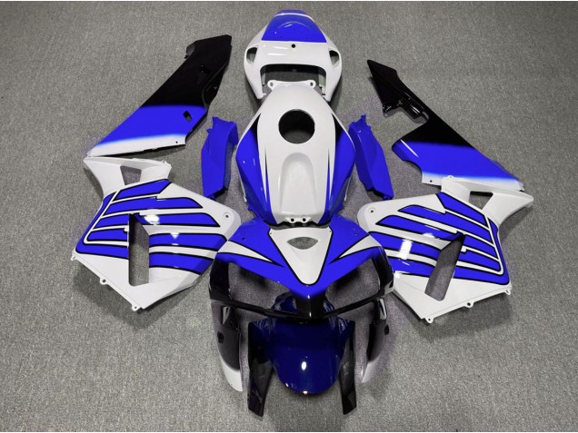 2005-2006 Dark Blue and White Wings Honda CBR600RR Motorcycle Fairing 2005-2006 Dark Blue and White Wings Honda CBR600RR Motorcycle Fairing