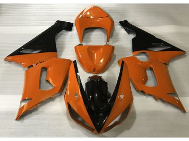 2005-2006 Gloss Orange & Black Kawasaki ZX6R Motorcycle Fairing