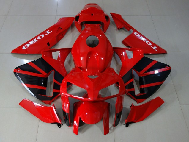 2005-2006 Gloss Red Honda CBR600RR Motorcycle Fairing 2005-2006 Gloss Red Honda CBR600RR Motorcycle Fairing