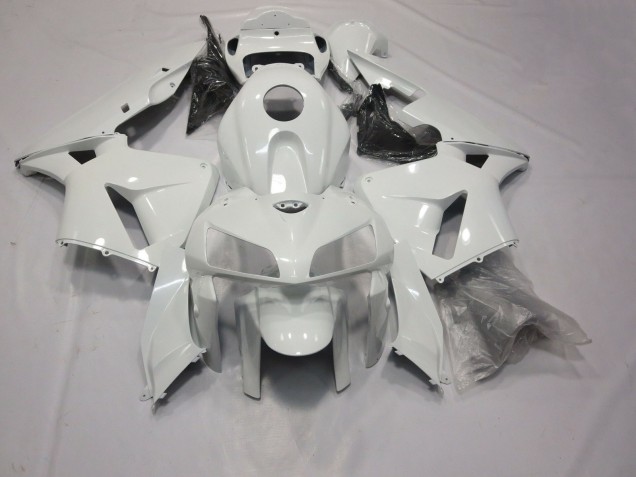 2005-2006 Gloss White Honda CBR600RR Motorcycle Fairing 2005-2006 Gloss White Honda CBR600RR Motorcycle Fairing