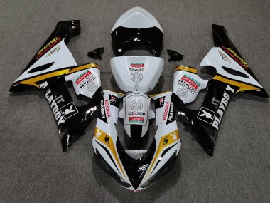 2005-2006 Gold Playboy Kawasaki ZX6R Motorcycle Fairing