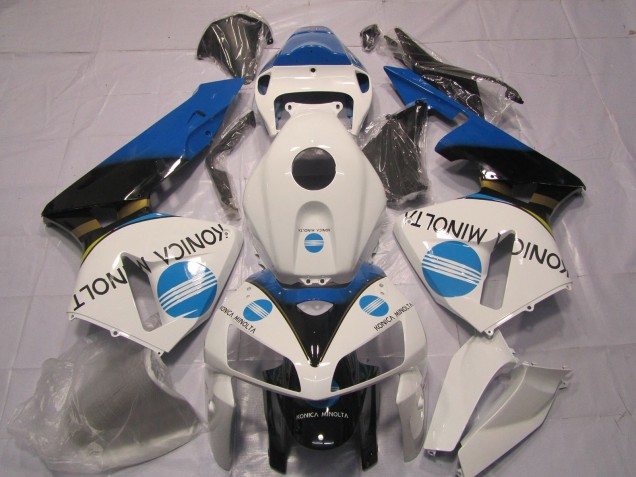 2005-2006 Light Blue KM Honda CBR600RR Motorcycle Fairing 2005-2006 Light Blue KM Honda CBR600RR Motorcycle Fairing