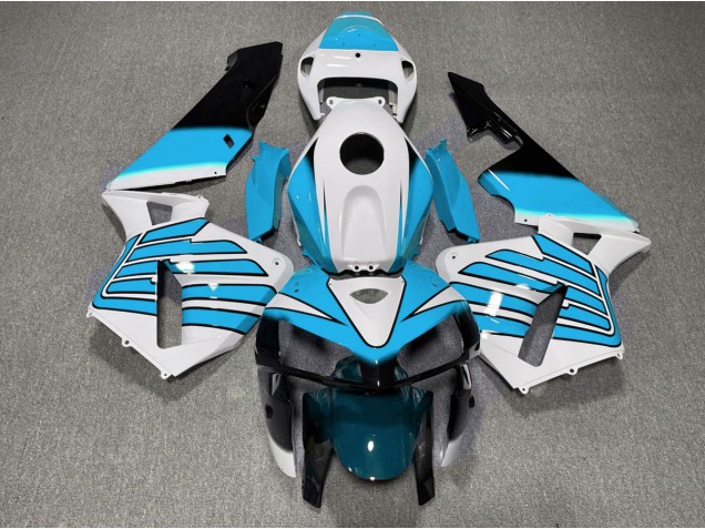 2005-2006 Light Blue and White Wings Honda CBR600RR Motorcycle Fairing 2005-2006 Light Blue and White Wings Honda CBR600RR Motorcycle Fairing