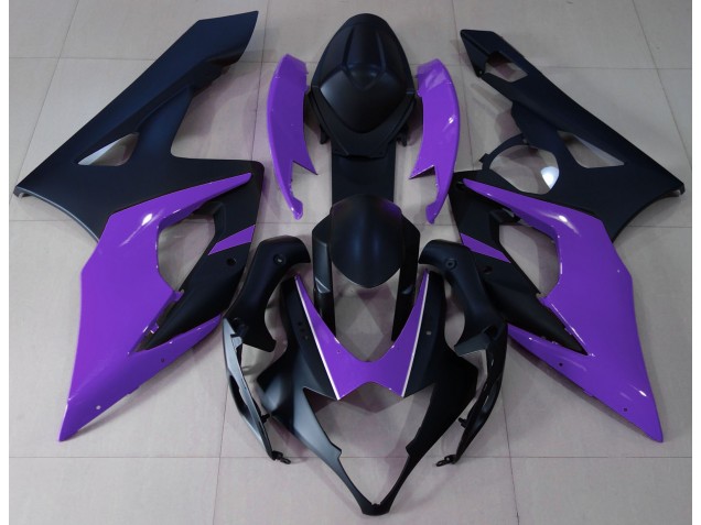 2005-2006 Matte Black & Purple Suzuki GSXR 1000 Motorcycle Fairing 2005-2006 Matte Black & Purple Suzuki GSXR 1000 Motorcycle Fairing