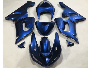 2005-2006 Metallic Blue Kawasaki ZX6R Motorcycle Fairing