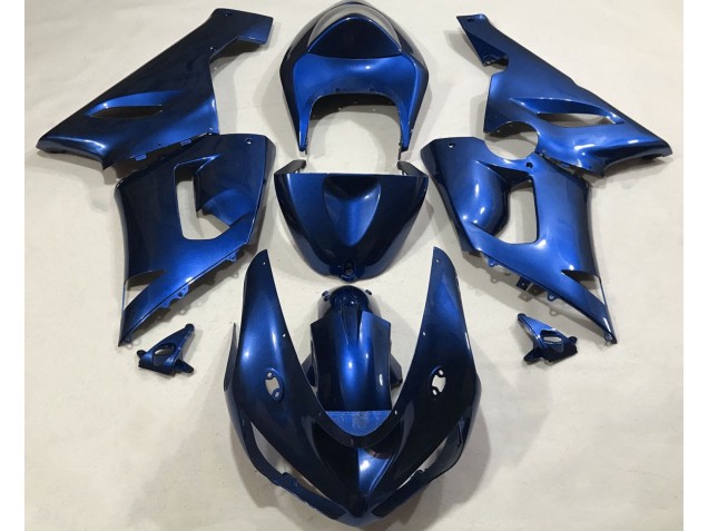 2005-2006 Metallic Blue Kawasaki ZX6R Motorcycle Fairing 2005-2006 Metallic Blue Kawasaki ZX6R Motorcycle Fairing