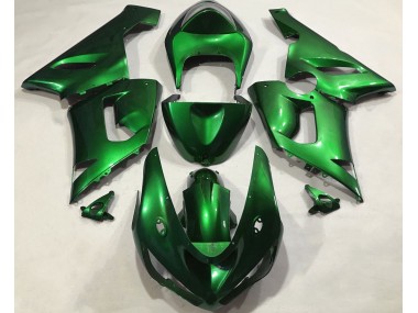 2005-2006 Metallic Green Kawasaki ZX6R Motorcycle Fairing