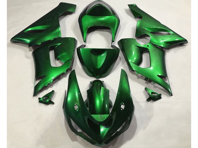 2005-2006 Metallic Green Kawasaki ZX6R Motorcycle Fairing 2005-2006 Metallic Green Kawasaki ZX6R Motorcycle Fairing