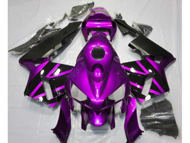2005-2006 Purple & Gloss Black Design Honda CBR600RR Motorcycle Fairing