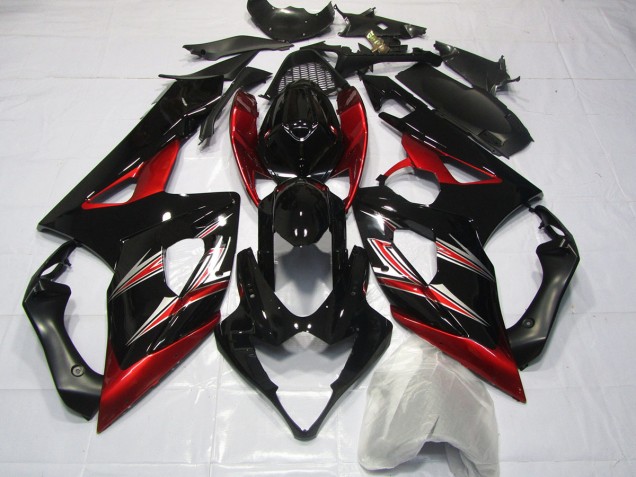 2005-2006 Red and Black Flare Suzuki GSXR 1000 Motorcycle Fairing