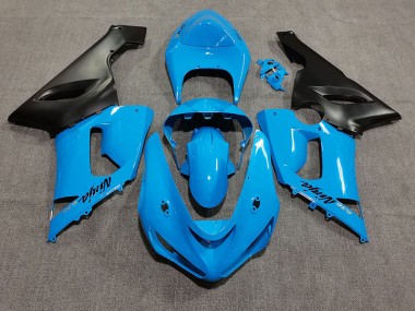 2005-2006 Vibrant Blue Kawasaki ZX6R Motorcycle Fairing