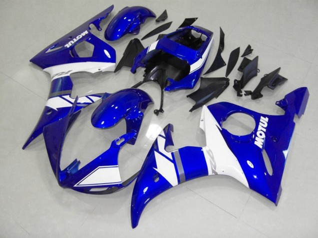 2005 Blue Motul Yamaha R6 Motorcycle Fairing 2005 Blue Motul Yamaha R6 Motorcycle Fairing