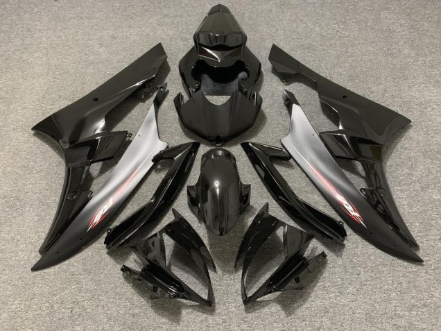 2006-2007 Black Matte Red Pin Yamaha R6 Motorcycle Fairing 2006-2007 Black Matte Red Pin Yamaha R6 Motorcycle Fairing