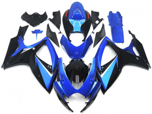 2006-2007 Blue and Black Special Suzuki GSXR 600-750 Motorcycle Fairing 2006-2007 Blue and Black Special Suzuki GSXR 600-750 Motorcycle Fairing