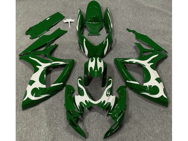 2006-2007 Dark Green & White Suzuki GSXR 600-750 Motorcycle Fairing 2006-2007 Dark Green & White Suzuki GSXR 600-750 Motorcycle Fairing