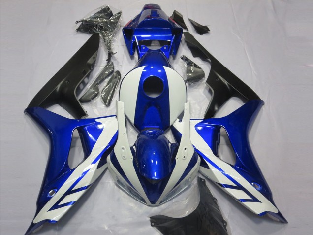 2006-2007 Gloss Blue and White Honda CBR1000RR Motorcycle Fairing 2006-2007 Gloss Blue and White Honda CBR1000RR Motorcycle Fairing