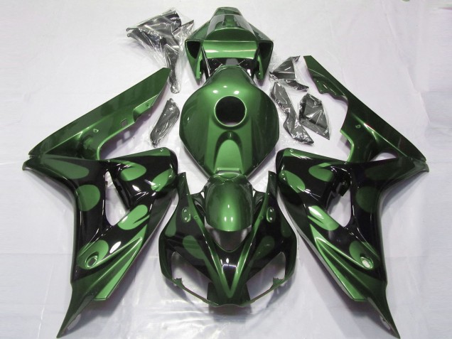 2006-2007 Gloss Green and Black Honda CBR1000RR Motorcycle Fairing 2006-2007 Gloss Green and Black Honda CBR1000RR Motorcycle Fairing