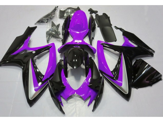 2006-2007 Gloss Purple Debadged Suzuki GSXR 600-750 Motorcycle Fairing