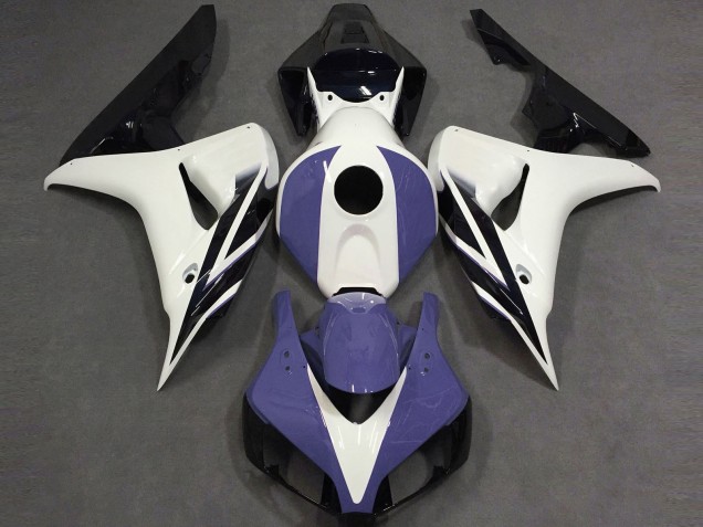 2006-2007 Gloss White Blue and Black Honda CBR1000RR Motorcycle Fairing 2006-2007 Gloss White Blue and Black Honda CBR1000RR Motorcycle Fairing