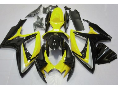 2006-2007 Gloss Yellow Debadged Suzuki GSXR 600-750 Motorcycle Fairing