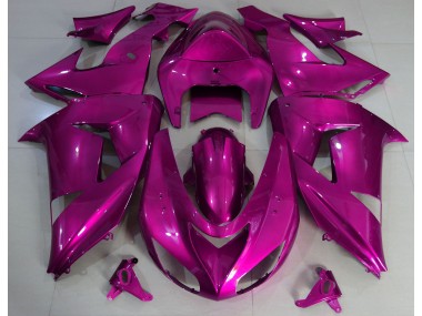 2006-2007 Hot Pink Plain Kawasaki ZX10R Motorcycle Fairing