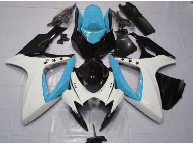 2006-2007 Light Blue Star Suzuki GSXR 600-750 Motorcycle Fairing