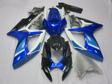 2006-2007 Light and Dark Blue Suzuki GSXR 600-750 Motorcycle Fairing