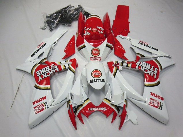 2006-2007 Lucky Strike Suzuki GSXR 600-750 Motorcycle Fairing