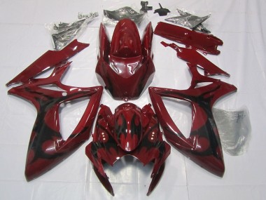 2006-2007 Maroon Red Suzuki GSXR 600-750 Motorcycle Fairing