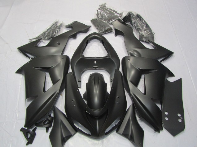 2006-2007 Matte Black Kawasaki ZX10R Motorcycle Fairing 2006-2007 Matte Black Kawasaki ZX10R Motorcycle Fairing