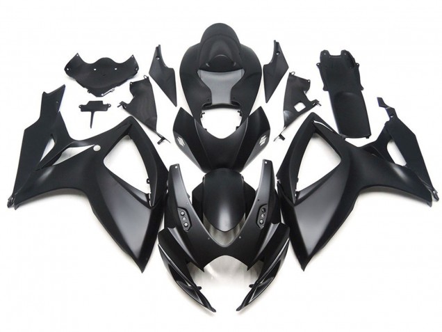2006-2007 Matte Black OEM Custom Style Suzuki GSXR 600-750 Motorcycle Fairing