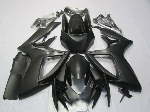 2006-2007 Matte Black Suzuki GSXR 600-750 Motorcycle Fairing