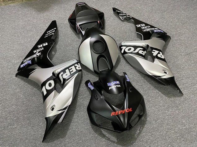 2006-2007 Matte Silver Repsol Honda CBR1000RR Motorcycle Fairing