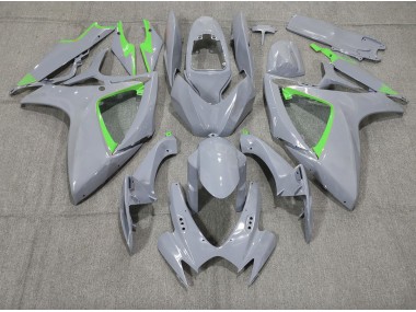 2006-2007 Nardo and Green Trim Suzuki GSXR 600-750 Motorcycle Fairing