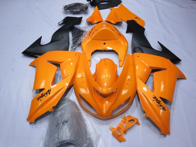 2006-2007 Orange Kawasaki ZX10R Motorcycle Fairing 2006-2007 Orange Kawasaki ZX10R Motorcycle Fairing