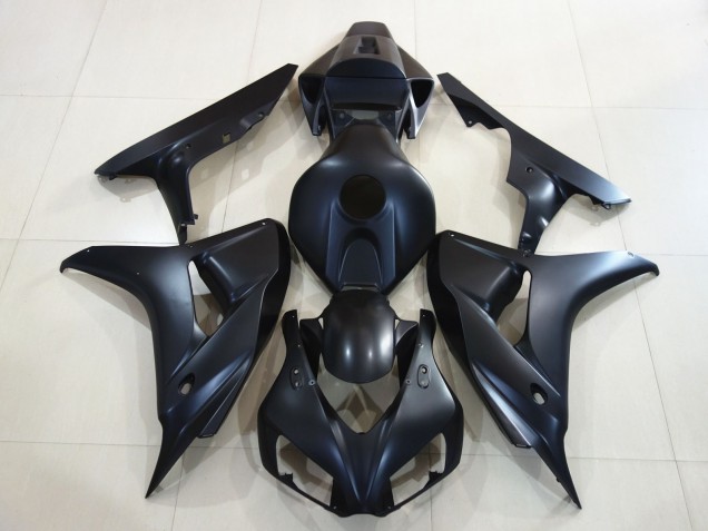 2006-2007 Plain Matte Black Honda CBR1000RR Motorcycle Fairing