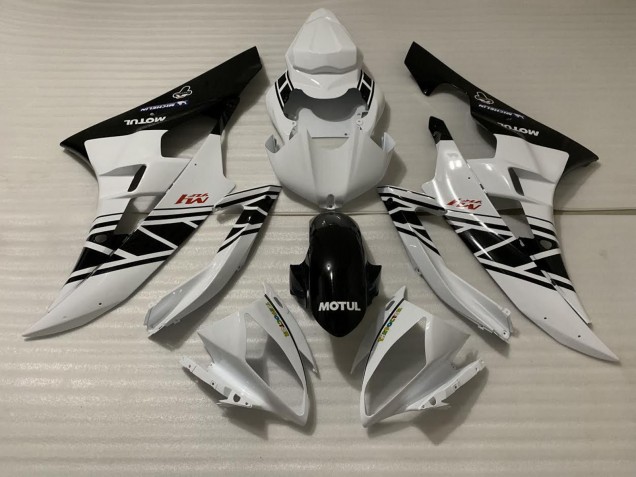 2006-2007 White Black Design Yamaha R6 Motorcycle Fairing