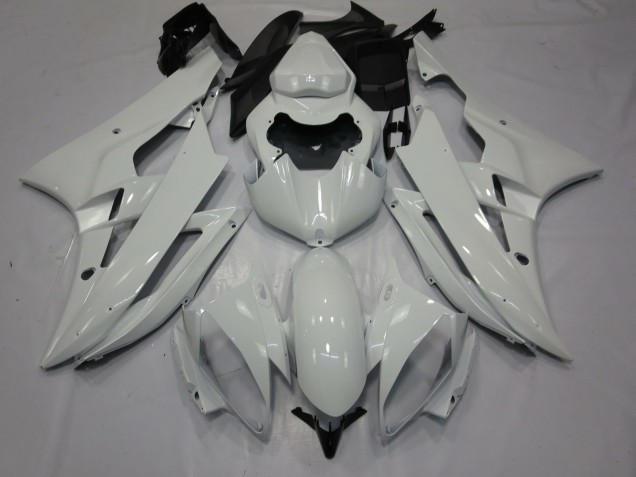 2006-2007 White Gloss Yamaha R6 Motorcycle Fairing 2006-2007 White Gloss Yamaha R6 Motorcycle Fairing