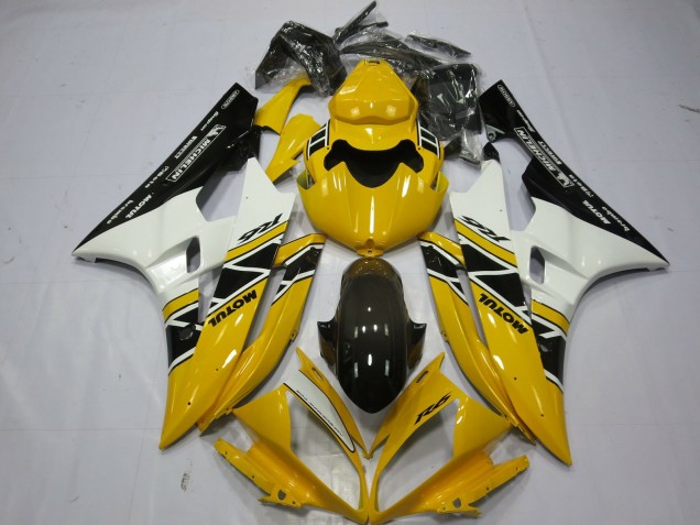 2006-2007 Yellow Motul OEM Style Yamaha R6 Motorcycle Fairing 2006-2007 Yellow Motul OEM Style Yamaha R6 Motorcycle Fairing