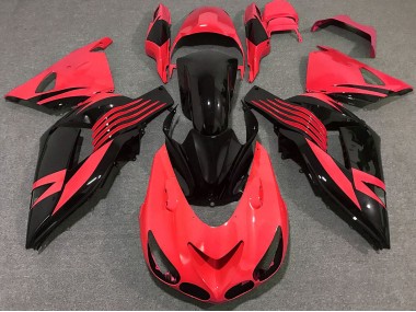 2006-2011 Bright Red Kawasaki ZX14R Motorcycle Fairing