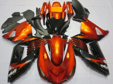 2006-2011 Green Black Kawasaki ZX14R Motorcycle Fairing
